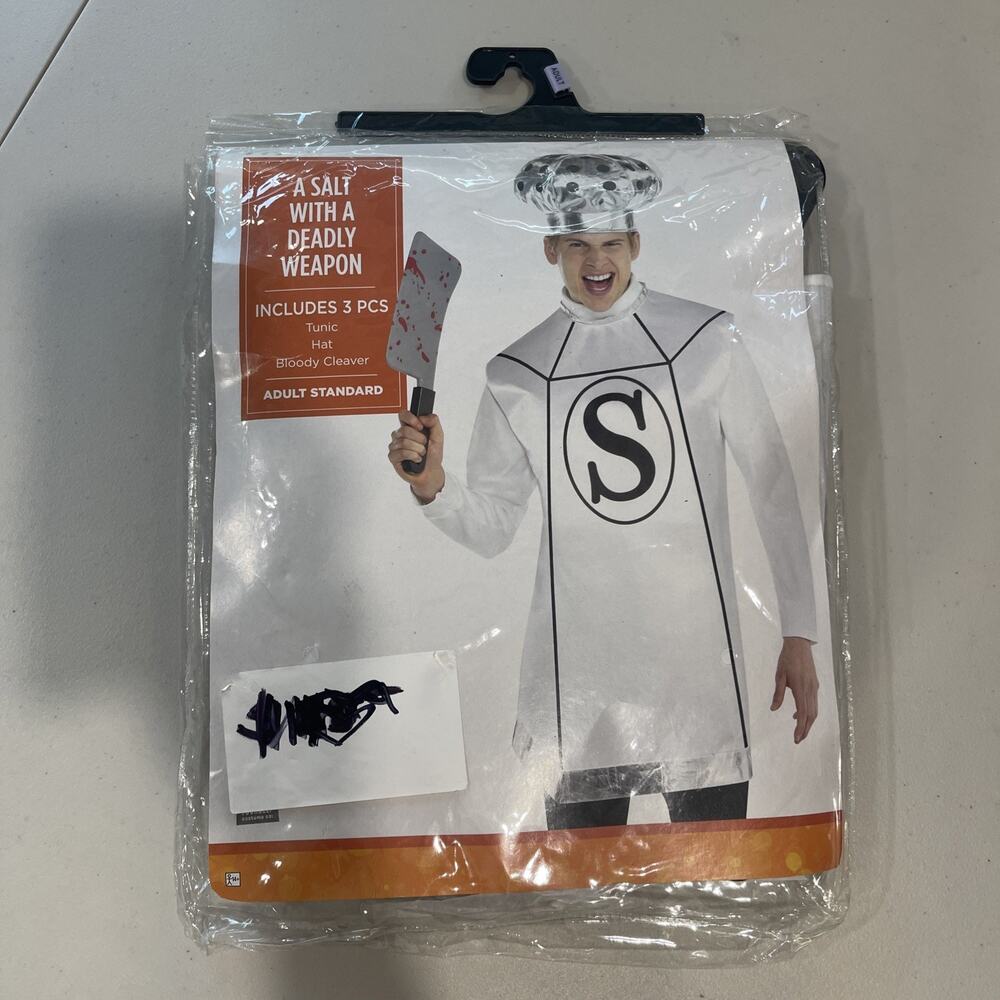 Adult HUMOR FUNNY CLEVER COSTUME A SALT WITH A DEADLY WEAPON